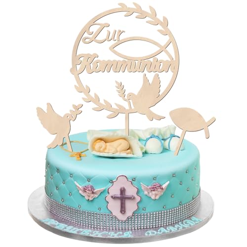 Cake Topper Kommunion, Tortendeko Kommunion, Taube Fisch Kuchen Deko Kommunion, Zur Kommunion Tortendeko Holz Torten Topper Kommunion, Kommunion Tortendeko Mädchen Junge Erstkommunion Torte Deko Cake Topper Kommunion, Tortendeko Kommunion, Taube Fisch Kuchen Deko Kommunion, Zur Kommunion Tortendeko Holz Torten Topper Kommunion, Kommunion Tortendeko Mädchen Junge Erstkommunion Torte Deko von Augesak