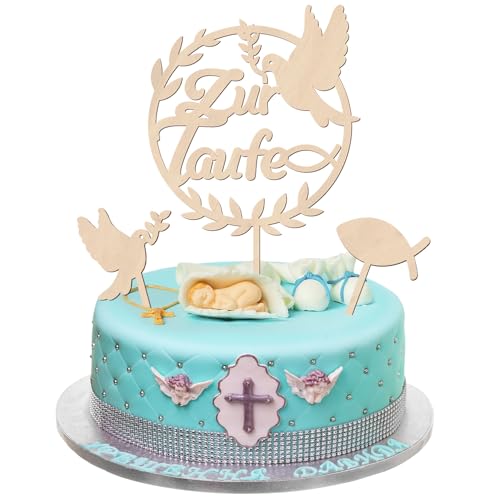 Cake Topper Taufe, Tortendeko Taufe, Taube Fisch Kuchen Deko Taufe, Zur Taufe Tortendeko Holz Torten Topper Taufe, Tortendeko Taufe Mädchen Junge Tortenstecker Taufe Deko, Cake Topper Babyparty Cake Topper Taufe, Tortendeko Taufe, Taube Fisch Kuchen Deko Taufe, Zur Taufe Tortendeko Holz Torten Topper Taufe, Tortendeko Taufe Mädchen Junge Tortenstecker Taufe Deko, Cake Topper Babyparty von Augesak