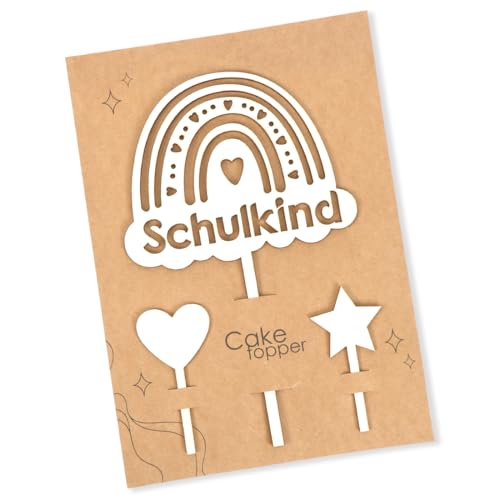 Tortendeko Einschulung, Holz Schulkind Tortendeko, Kuchen Deko Einschulung, Cake Topper Schulkind Kuchen Deko, Schulanfang Torten Topper, Kuchendeko Schulanfang für Mädchen Junge Schuleinführung Party Tortendeko Einschulung, Holz Schulkind Tortendeko, Kuchen Deko Einschulung, Cake Topper Schulkind Kuchen Deko, Schulanfang Torten Topper, Kuchendeko Schulanfang für Mädchen Junge Schuleinführung Party von Augesak