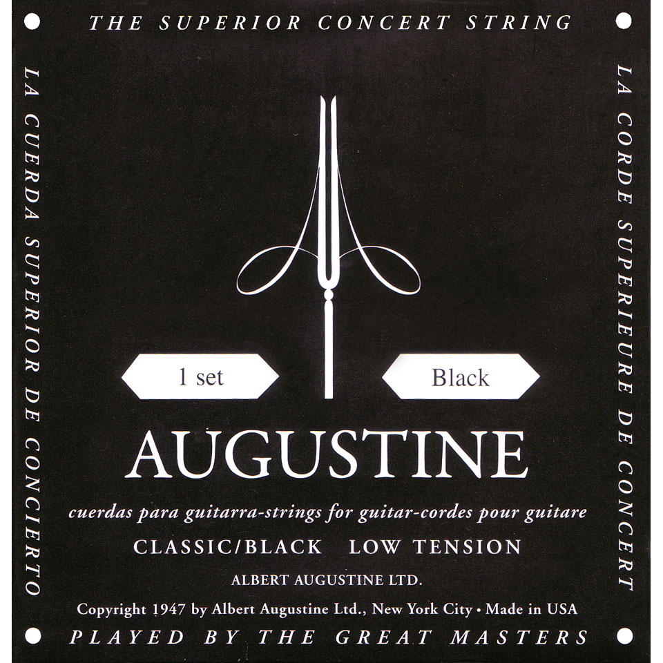 Augustine Classic Black Saiten Konzertgitarre Augustine Classic Black Saiten Konzertgitarre von Augustine