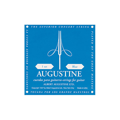 Augustine Classic Blue D4 Einzelsaite Konzertgitarre von Augustine