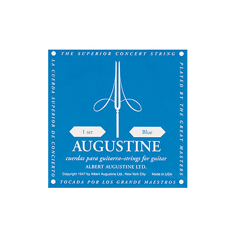 Augustine Classic Blue E6 Einzelsaite Konzertgitarre von Augustine