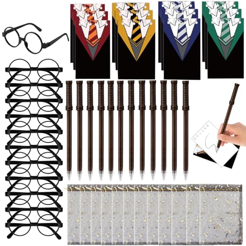 Augweyang Wizard Stationery Partyzubehör mit 12 Geschenktüten, 12 magischen Kugelschreiberstäben, 12 Notizbüchern, 12 Rahmengläsern für Geburtstagspartys, Geschenktüten, Schulbelohnungen Augweyang Wizard Stationery Partyzubehör mit 12 Geschenktüten, 12 magischen Kugelschreiberstäben, 12 Notizbüchern, 12 Rahmengläsern für Geburtstagspartys, Geschenktüten, Schulbelohnungen von Augweyang