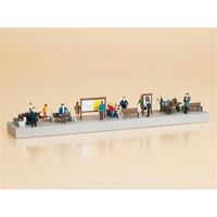AUHAGEN 11339 H0 Bahnsteigausstattung mit Figuren von Auhagen
