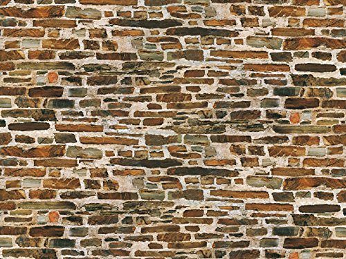 Auhagen 50115.0-Dekorpappen Kalksteinmauer, 220 x 100 mm, bunt von Auhagen