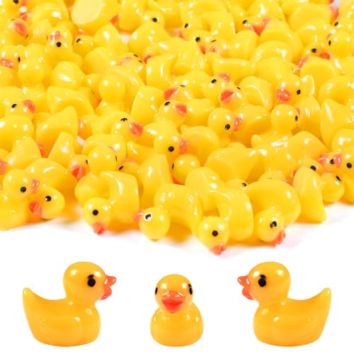 Auirshiky 100 Stück Enten Mini Tierfiguren,Mini Enten aus Harz, Mini Entenfiguren, kleine Enten für Bastelarbeiten, Weihnachtsfeier, Gartenlandschaft, Puppenhausdekorationen Auirshiky 100 Stück Enten Mini Tierfiguren,Mini Enten aus Harz, Mini Entenfiguren, kleine Enten für Bastelarbeiten, Weihnachtsfeier, Gartenlandschaft, Puppenhausdekorationen von Auirshiky