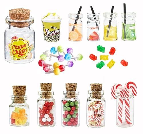 Wichtel Zubehör Set,13 Stück Miniatur Weihnachten Süßigkeiten und Trinken Set für Weihnachtsmarkt,Miniatur Lebensmittel Set,Miniatur Lebensmittel-Gummibärchen für Wichteltür Deko und 1:12 Puppenhaus Wichtel Zubehör Set,13 Stück Miniatur Weihnachten Süßigkeiten und Trinken Set für Weihnachtsmarkt,Miniatur Lebensmittel Set,Miniatur Lebensmittel-Gummibärchen für Wichteltür Deko und 1:12 Puppenhaus von Auirshiky