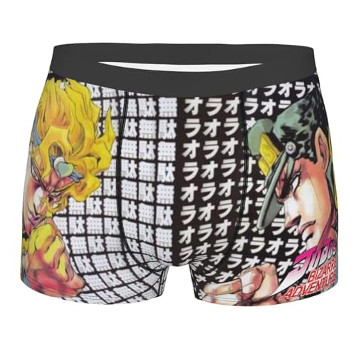 Aulande Dio Brando Herren-Unterwäsche, Anime, Kujo Jotaro, Herrenhose, wendbar, Giorno Giovanna, abriebfeste Herrenhose (Typ 1, XXL) von Aulande