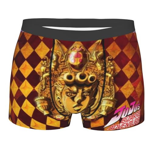 Aulande Dio Brando Herren-Unterwäsche, Anime, Kujo Jotaro, Herrenhose, wendbar, Giorno Giovanna, abriebfeste Herrenhose (Typ 5, L) von Aulande