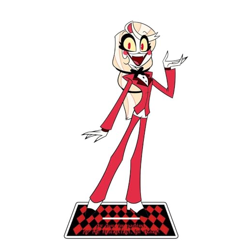 Hazbin Hotel Anime Figur Acryl Ständer Alastor/Angel Dust/Charlie Morningstar/Vaggie Model Statue Desktop Display Standing Figuren (Typ 17, 16 cm) von Aulande