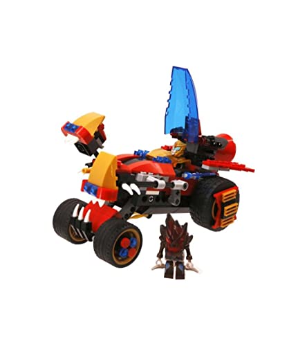 W WISE BLOCK 388032 Armor Hero, Figur Super Warrior für Jungen und Mädchen, Modell Captor Alloy Bausteine mit 567-teiligem Action-Figuren-Set ab 5 Jahre für zu Hause, Schwarz Rot von AULDEY