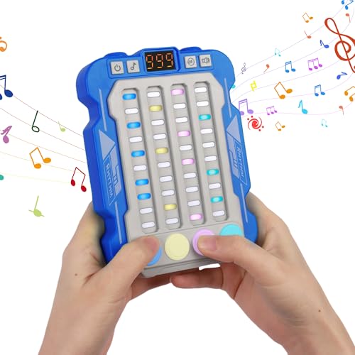 Elektronische Musik-Rhythmus-Spielmaschine, Musik-Handspiel für Kinder, Rhythmus-Schnell-Push-Maschinenspiel, einstellbare Modi, Beleuchtung, Schnelldrucktaste, Tischspiel, Geschenke für Jungen und Elektronische Musik-Rhythmus-Spielmaschine, Musik-Handspiel für Kinder, Rhythmus-Schnell-Push-Maschinenspiel, einstellbare Modi, Beleuchtung, Schnelldrucktaste, Tischspiel, Geschenke für Jungen und von Auliuse