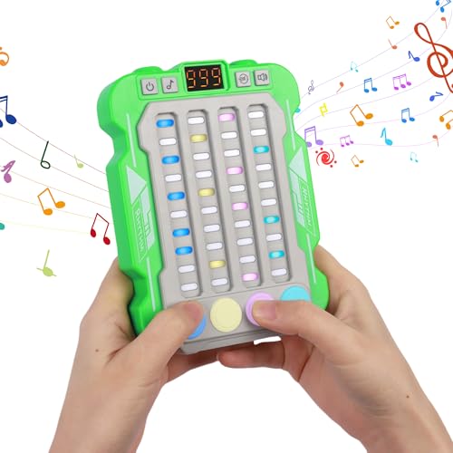 Elektronische Musik-Rhythmus-Spielmaschine, Musik-Handspiel für Kinder, Rhythmus-Schnell-Push-Maschinenspiel, einstellbare Modi, Beleuchtung, Schnelldrucktaste, Tischspiel, Geschenke für Jungen und Elektronische Musik-Rhythmus-Spielmaschine, Musik-Handspiel für Kinder, Rhythmus-Schnell-Push-Maschinenspiel, einstellbare Modi, Beleuchtung, Schnelldrucktaste, Tischspiel, Geschenke für Jungen und von Auliuse