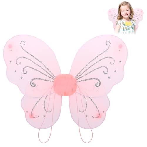 Schmetterlings-Feenflügel für Kinder, Feenflügel für Engelskostüm, Schmetterlingsflügel für Mädchen, Feenengel Prinzessinnenflügel für Mädchen, Feenkostüm, Verkleidung für Kinder und Mädchen Schmetterlings-Feenflügel für Kinder, Feenflügel für Engelskostüm, Schmetterlingsflügel für Mädchen, Feenengel Prinzessinnenflügel für Mädchen, Feenkostüm, Verkleidung für Kinder und Mädchen von Auliuse