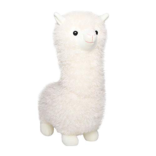 Frühlingsland Alpaka Plüschtier, Lama-Stofftier, große 45 cm Puppe, Plüsch, Umarmungskissen, weich, flauschiges Kissen, super Kawaii-Geschenk für Geburtstag, Mädchen und Liebhaber, waschbar von Auluda