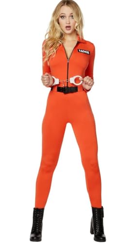 Aunaeyw Damen-Jumpsuit, Gefängnis-Overall, Halloween, Cosplay, Fluchtgefängnis, Overall, Insassenuniform, Rollenspiel, Größe 03-2, Größe XL Aunaeyw Damen-Jumpsuit, Gefängnis-Overall, Halloween, Cosplay, Fluchtgefängnis, Overall, Insassenuniform, Rollenspiel, Größe 03-2, Größe XL von Aunaeyw
