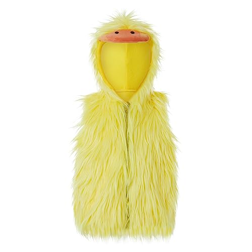 Aunaeyw Toddler Kids Duck Halloween Costume Sleeveless Hooded Vest Halloween Cute Animals Cosplay Party (Yellow, 3-4T) von Aunaeyw