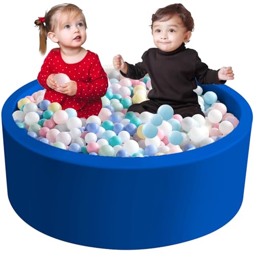 Aunekiv 120x 40cm Bällebad Bällepool für Baby Kinder, Runde Ballgruben Spielball Pool für Drinnen, Blau Aunekiv 120x 40cm Bällebad Bällepool für Baby Kinder, Runde Ballgruben Spielball Pool für Drinnen, Blau von Aunekiv