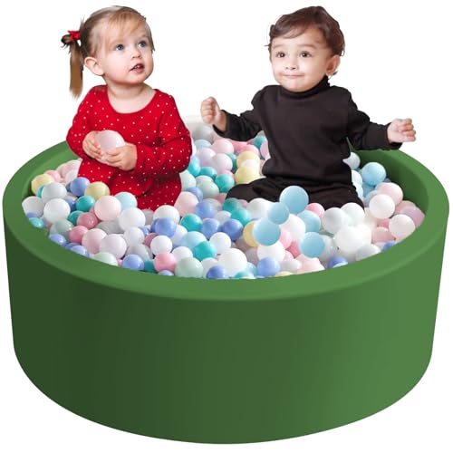Aunekiv 120x 40cm Bällebad Bällepool für Baby Kinder, Runde Ballgruben Spielball Pool für Drinnen, Grün Aunekiv 120x 40cm Bällebad Bällepool für Baby Kinder, Runde Ballgruben Spielball Pool für Drinnen, Grün von Aunekiv