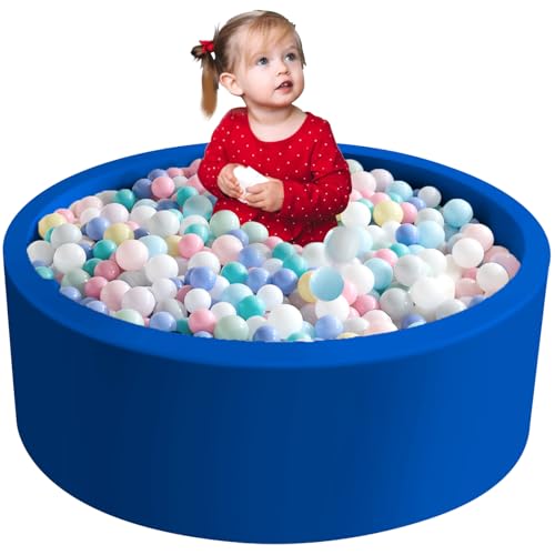 Aunekiv 90X30cm Bällebad Bällepool für Baby Kinder, Runde Ballgruben Spielball Pool für Drinnen, Blau Aunekiv 90X30cm Bällebad Bällepool für Baby Kinder, Runde Ballgruben Spielball Pool für Drinnen, Blau von Aunekiv
