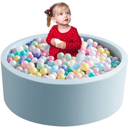 Aunekiv 90X30cm Bällebad Bällepool für Baby Kinder, Runde Ballgruben Spielball Pool für Drinnen, Hellblau Aunekiv 90X30cm Bällebad Bällepool für Baby Kinder, Runde Ballgruben Spielball Pool für Drinnen, Hellblau von Aunekiv