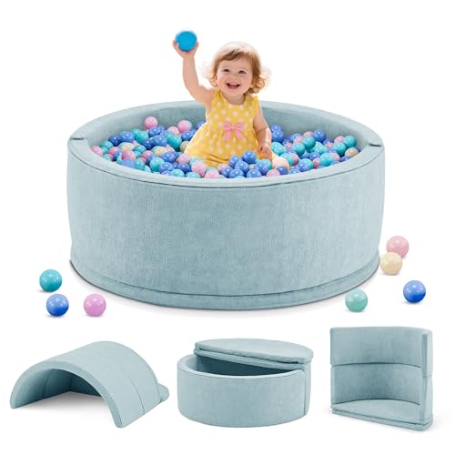 Aunekiv Bällebad ohne Bälle für Baby ab 1 Jahr, 7-in-1 Multifunktionales Schaumstoff Bällepool Ballgruben Kinder, Blau Aunekiv Bällebad ohne Bälle für Baby ab 1 Jahr, 7-in-1 Multifunktionales Schaumstoff Bällepool Ballgruben Kinder, Blau von Aunekiv