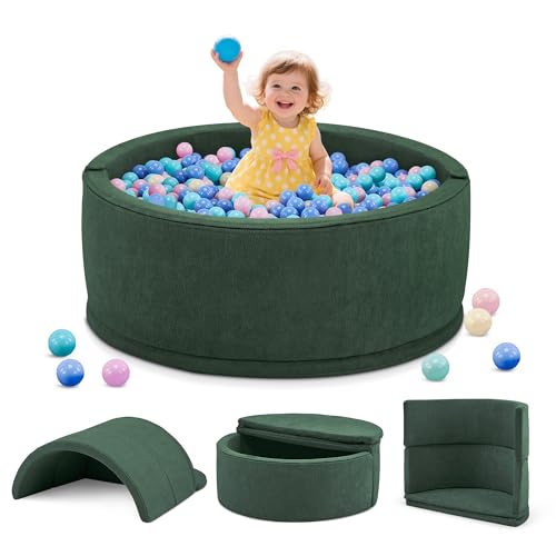 Aunekiv Bällebad ohne Bälle für Baby ab 1 Jahr, 7-in-1 Multifunktionales Schaumstoff Bällepool Ballgruben Kinder, Grün Aunekiv Bällebad ohne Bälle für Baby ab 1 Jahr, 7-in-1 Multifunktionales Schaumstoff Bällepool Ballgruben Kinder, Grün von Aunekiv