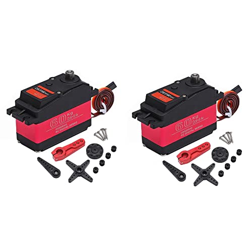 AuntYou 2X Hohes Drehmoment Wasserdicht 60 Kg 180 ° DS5160 Metall Getriebe Digital Servo für 1/6 Axial SCX6 1/5 Redcat Baja von AuntYou