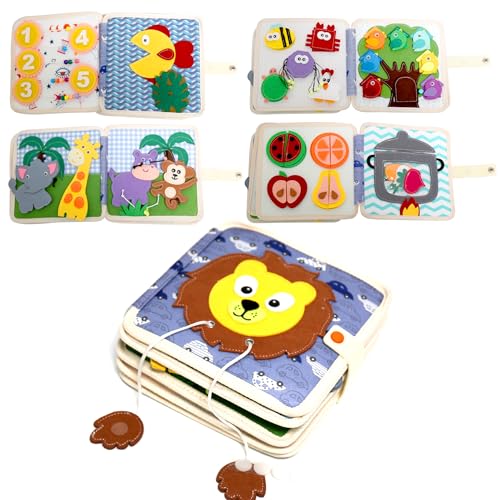 Auped Busy Board Montessori – Sensorisches Spielzeug für Kinder 1 2 3 Jahre – Lerntafel – Geschenk Reise Baby Jungen Mädchen Auped Busy Board Montessori – Sensorisches Spielzeug für Kinder 1 2 3 Jahre – Lerntafel – Geschenk Reise Baby Jungen Mädchen von Auped