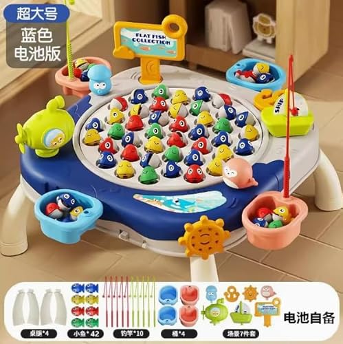 Auped Elektronische Fischerei-Spiele, Fischerei an der Linie Kind, Fischerei-Spielzeug Magnétiques Groß mit 10 Stock und 42 Fische, Montessori Musikalisches Bildungsgeschenk für Garcon Mädchen 3 4 5 6 Auped Elektronische Fischerei-Spiele, Fischerei an der Linie Kind, Fischerei-Spielzeug Magnétiques Groß mit 10 Stock und 42 Fische, Montessori Musikalisches Bildungsgeschenk für Garcon Mädchen 3 4 5 6 von Auped