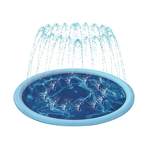 Auptiz Sprinkler Spielmatte, Sommerspielzeug-Spielmatte im Freien, Splash Sprinkler Pad, Umweltschutz PVC-Material Outdoor Splash Pad, Wasser Spielmatte für Baby, Kinder und Haustiere Auptiz Sprinkler Spielmatte, Sommerspielzeug-Spielmatte im Freien, Splash Sprinkler Pad, Umweltschutz PVC-Material Outdoor Splash Pad, Wasser Spielmatte für Baby, Kinder und Haustiere von Auptiz