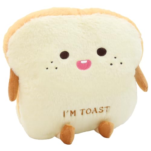 Auptiz Toastbrot Kissen, Weiches Plüschtier, Lustiges Brot Form Plüschtier Kissen, Puppe Spielzeug Geschnittenes Brotkissen Toast Kuscheltier, 40cm Handwärmer Toastbrot Kissen Auptiz Toastbrot Kissen, Weiches Plüschtier, Lustiges Brot Form Plüschtier Kissen, Puppe Spielzeug Geschnittenes Brotkissen Toast Kuscheltier, 40cm Handwärmer Toastbrot Kissen von Auptiz