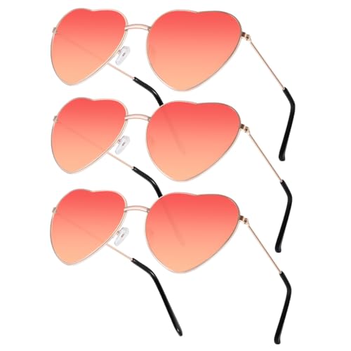 Aurasky 3 Paar Herz Party Brillen, Retro Party Sonnenbrille, Party Brille, Lustige Partybrillen, Hippie Herzförmige Brille für Fasching Halloween Foto Requisiten Geburtstagsfeier Aurasky 3 Paar Herz Party Brillen, Retro Party Sonnenbrille, Party Brille, Lustige Partybrillen, Hippie Herzförmige Brille für Fasching Halloween Foto Requisiten Geburtstagsfeier von Aurasky