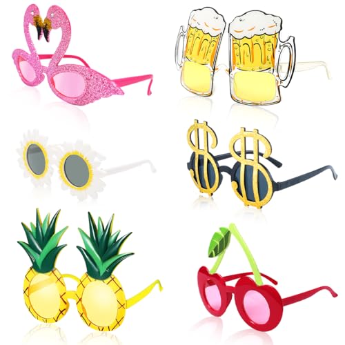 Aurasky Lustige Sonnenbrille, Hawaiian Partybrille, Luau Party Sonnenbrille, Hawaiian Tropical Party Brille, Witzige Sonnenbrillen, Neuheit Partyzubehör Dekoration für Kinder Erwachsene Aurasky Lustige Sonnenbrille, Hawaiian Partybrille, Luau Party Sonnenbrille, Hawaiian Tropical Party Brille, Witzige Sonnenbrillen, Neuheit Partyzubehör Dekoration für Kinder Erwachsene von Aurasky