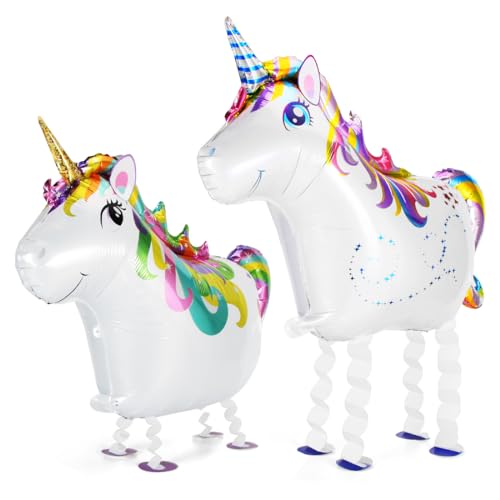 Aurasky Einhorn Luftballons, 2 Stück Folienballon Einhorn, Airwalker Ballon XXL, Luftballon Einhorn Walking, Unicorn Ballon für Mädchen Geburtstags Festival Party Dekoration Geschenk AS-BA240127 Aurasky Einhorn Luftballons, 2 Stück Folienballon Einhorn, Airwalker Ballon XXL, Luftballon Einhorn Walking, Unicorn Ballon für Mädchen Geburtstags Festival Party Dekoration Geschenk AS-BA240127 von Aurasky