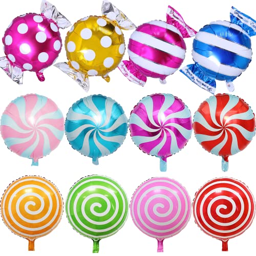 Luftballons Süßigkeiten, 12 Stück 18 Zoll Folienballon Lollipop, Helium Ballons Candy, Bunte Luftballon Bonbon, für Geburtstag Sommer Party Dekoration Kinder Geschenk Luftballons Süßigkeiten, 12 Stück 18 Zoll Folienballon Lollipop, Helium Ballons Candy, Bunte Luftballon Bonbon, für Geburtstag Sommer Party Dekoration Kinder Geschenk von Aurasky