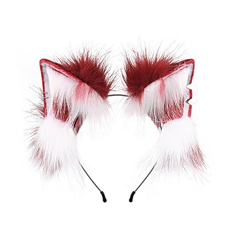 Aurgiarme Cosplays Schwanz, Füchse, Ohr mit Schwanz, Plüsch, flauschige Tierohren, Haarreif, Füchse, Schwanz, Halloween, Fasching, Party-Kostüm Aurgiarme Cosplays Schwanz, Füchse, Ohr mit Schwanz, Plüsch, flauschige Tierohren, Haarreif, Füchse, Schwanz, Halloween, Fasching, Party-Kostüm von Aurgiarme
