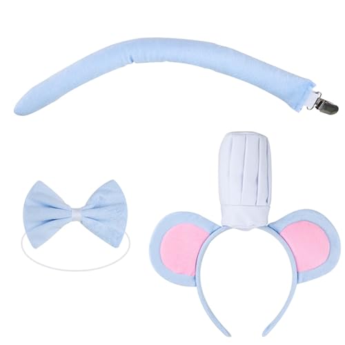 Aurgiarme Haarreifen in Form eines Kochmützenmusters, Ohren, Stirnbänder, schöner Cosplay-Kopfschmuck für Kochbegeisterte von Aurgiarme
