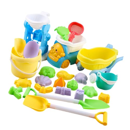 Aurgiarme Sandspielwerkzeug Set Sandschaufel Eimer Sandburg Spielzeug Für Kinder Mit Heller Farbe Für Eltern Kinder Strand Urlaub Sandstrahlung Gebäude Kits von Aurgiarme