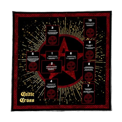 Tarots Tischdecke Altars Tuchkarte Lesen Astrologie Tischdecke Gotteskarten Karten Wandteppich Wanddekoration von Aurgiarme