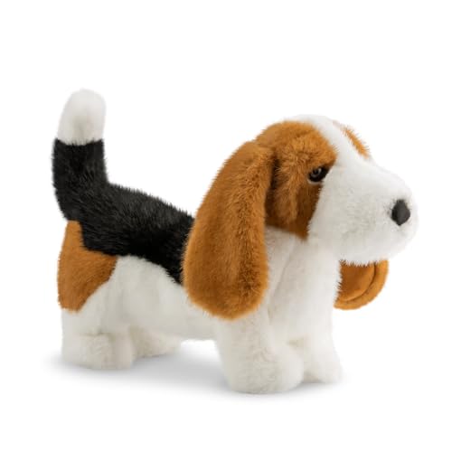 Aurora Uk Aurora 61611 Borealis Duke Baset Hound 35,6 cm, Plüschtier, Weiß und Braun von Aurora Uk