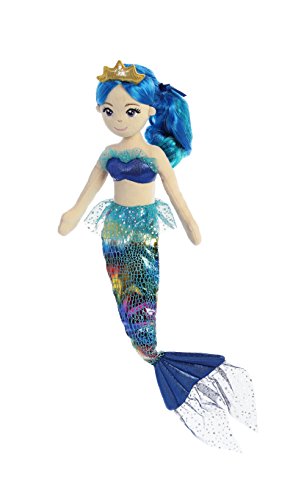 Aurora World 33231 Sea Sparkles Regenbogen Plüsch, 46 cm, Indigo von Aurora World