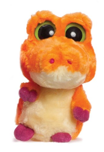 Aurora World 60212 - YooHoo and Friends Smilee Alligator, 12.5 cm, orange von Aurora