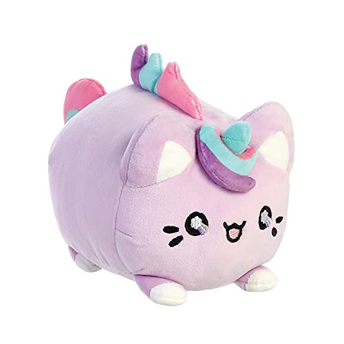 Aurora, 14289, Tasty Peach Lavender Dream Meowchi, 18cm, Eco-Friendly Plüschtier von Aurora