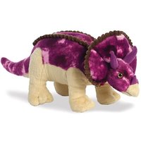 Aurora 32117 - Dinosaurier Triceratops, stehend, violett/beige, 33 cm von Aurora World