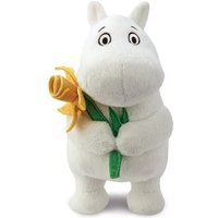 Aurora 61555 - Moomin Standing with Daffodil (Narzisse), Mumin-Plüschfigur, ca.17 cm von Aurora World