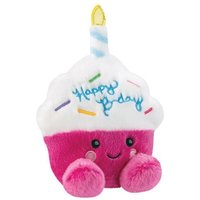 Aurora 61637 - Palm Pals Sparkle BDay Cupcake, Happy Birthday-Plüschfigur, ca.13 cm von Aurora World