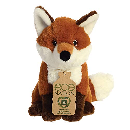 Aurora World Aurora, 35009, Eco Nation,Fuchs, 23cm, Plüschtier, Braun & Weiß von Aurora