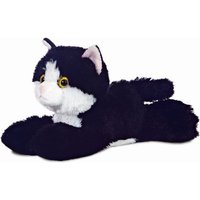 Aurora World - Mini Flopsie - Maynard Katze schwarz/weiß 20,5cm von Aurora World