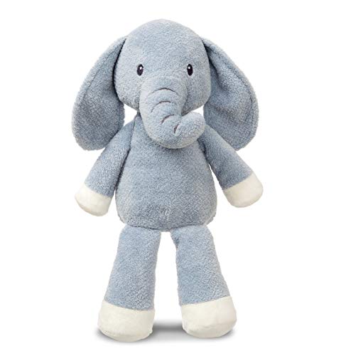 AURORA, 61225 Baby Elly Elefant, Plüschtier, 35,6 cm, Blau und Weiß von Aurora
